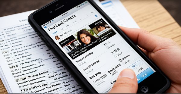 Finden sie mit dem örtlichen telefonbuch schnell lokale kontakte